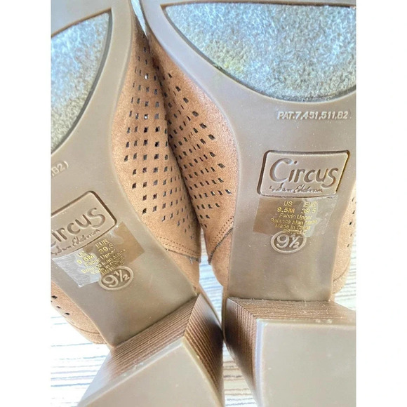 Circus by Sam Edelman Womens Tan Slip-On Open Toe Clog Sandals US 9.5 Boho - Picture 9 of 12